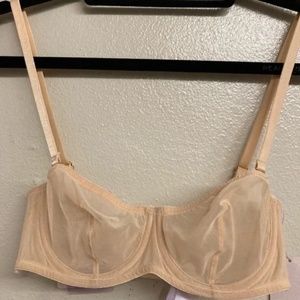 NWT Savage X Fenty Nude Mesh Underwire Bra 32C